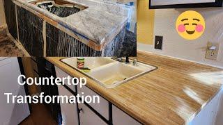 Countertop makeover, using Stone coat countertop products. part 1 February 26th 2023