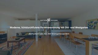 Neu im Verkauf: Moderne, lichtdurchflutete Parterrewohnung mit Ost- und Westgarten in Bremgarten!