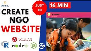 how to create ngo website | how to make a fundraising website | online fundraising website