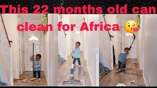 This 22 Months old baby can clean for Africa and Europe 