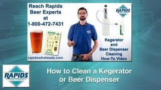 Kegerator and Beer Dispenser Cleaning How-To by RapidsWholesale.com