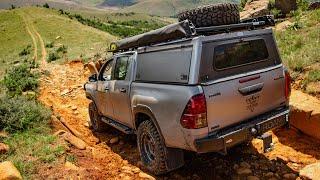 Steep Rocky Descents Offroading a Toyota Hilux! Three Provinces 4x4 Trail Ep2