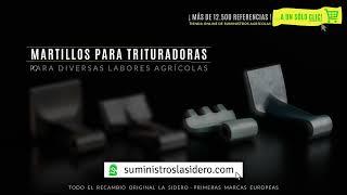 Suministros Agrícolas La Sidero. Martillos para trituradoras