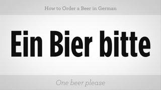 How to Order a Beer in German | German Lessons