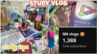 study vlog as a 11th grader/ study tips/#lifeof11thgrader /NN vlogs 