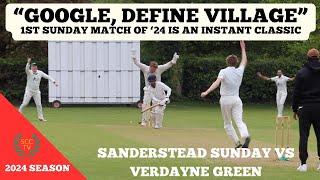 "GOOGLE - DEFINE VILLAGE" - 1st Sunday Match of 2024 Is An Instant Classic! vs Verdayne Green CC