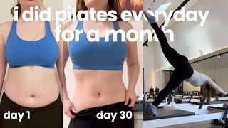 what REALLY happens when you do pilates EVERYDAY (before & after results!)