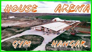 Bomb Proof #Barndominium #texasranchhouse tour my house/indoor arena/helicopter hanger