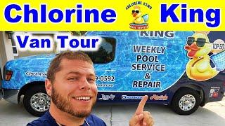 Chlorine King's Swimming Pool Repair Van Tour | Nissan NV 3500 High Roof | Rolling Pool Repair Box
