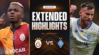 Galatasaray vs. Dynamo Kyiv: Extended Highlights | UEL League Phase MD 7 | CBS Sports Golazo