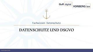 Lektion 1: Datenschutz und DSGVO