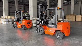 HITOP 2 Units CPCD25 Diesel Forklifts exported to Argentina