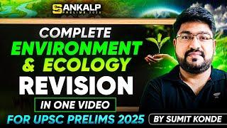 Complete Environment & Ecology in One Video for UPSC Prelims 2025 | Most IMP. Topics + Revision