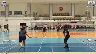 QATAR BADMINTON | 20 February 2024- Geo & Pry vs Jia & Michelle