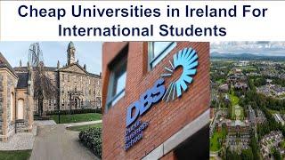 CHEAP UNIVERSITIES IN IRELAND FOR INTERNATIONAL STUDENTS