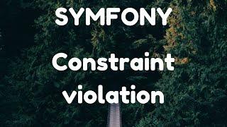 Symfony - Integrity constraint violation