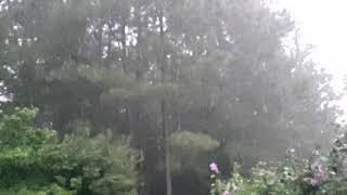 Thunderstorm raindrops in Slo-Mo