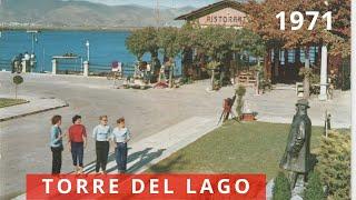 Torre del Lago Lucca 1971 statua museo Giacomo Puccini Lago Massaciuccoli Italy vintage footage