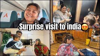 Surprise visit to Indiahumlog agye waha se dusri flight karke aur diye sabko surprise/