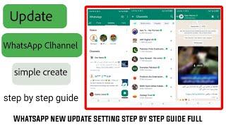 how to create WhatsApp channel, WhatsApp channel kaise banaen, new update latest Whatsapp create