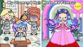 My Diamond Hair Made Me Famous  | Toca boca | Toca Life World | Toca story | Toca love story