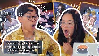 REACTING TO STEAMY KPOP CONCERT MOMENTS (Waterbomb, Lisa "Rockstar" M/V Reaction, & Idol Drag Names)