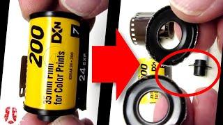 What Is Inside A Roll Film? Let's Open A Kodak Rollfilm And Find Out #photo #science #teardown