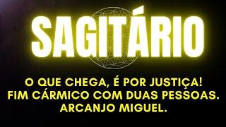 ️SAGITÁRIO| O QUE CHEGA, É POR JUSTIÇA! FIM CÁRMICO COM DUAS PESSOAS. ARCANJO MIGUEL.