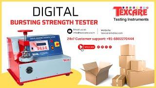 Digital Bursting Strength Tester by Texcare Instruments | Bursting Strength Tester Digital Price