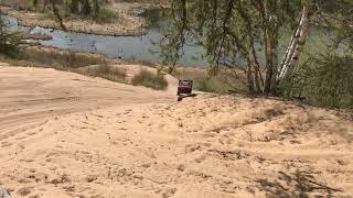 2018 Honda Pioneer 1000 Taking on Steep Sand Hill