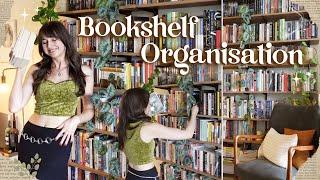 ORGANIZING MY BOOKSHELF  let's unhaul, reorganise & declutter! + bookshelf tour