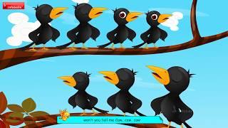 The Crow Song | Bird Rhymes for Children | Infobells