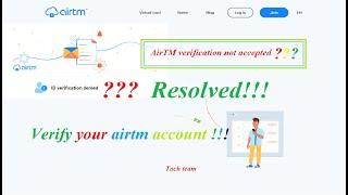 Airtm -  account verification failed? Manual verification process