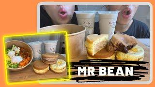 Trying out Mr Bean! Singapore Food / Pancakes / Soya Milk / Rice Bento Mukbang  Real Eating Show