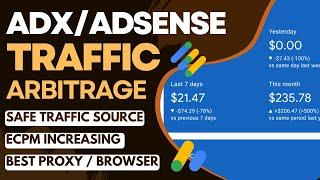 AdX & Adsense Arbitrage Complete Course  Safe Traffic Source + ECPM Method  Earn 100$ Daily