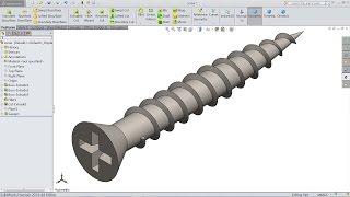 How to Design Screw in SolidWorks