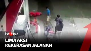 5 Aksi Kekerasan Jalanan:  Tak Sabar Mengantri, Pelaku Aniaya Petugas SPBU | Crime Story