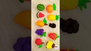 How to make fruits with clay   #shorts