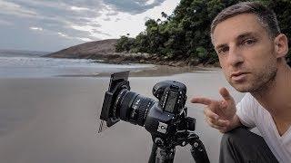 Fotografia de longa exposição na Praia do Engenho