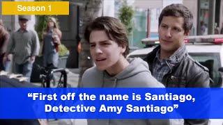 Jake & Amy 1x02 [3/3] (Jake: First off, the name is Santiago, Detective Amy Santiago)