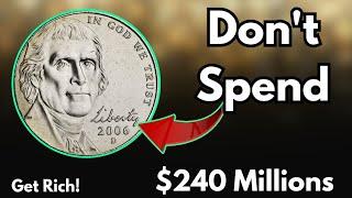 Top 5 Most Valuable Jefferson Nickel Five Cent Coins in Circulation!