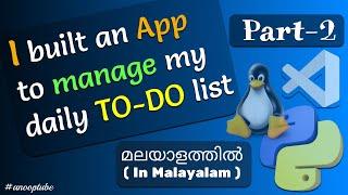 I built an App to manage my daily TODO list. - 2 | Linux Command Line App | Python | Linux/Ubuntu