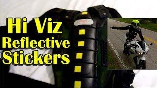 Hi Viz Reflective Stickers - Motorcycle Gear Visibility