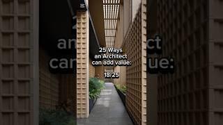 25 Ways an Architect can add value: 18/25 #waterconservation #greywater #environmentdesign #safety