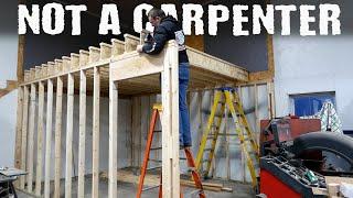 Mechanic Builds an Office and Storage Loft - Part 1 Framing