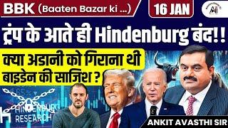 Hindenburg Shuts Down as Trump Returns! Was Adani a Target of Biden’s Strategy? By Ankit Avasthi Sir