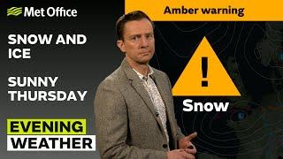 08/01/2025 – Bitter cold evening – Evening Weather Forecast UK – Met Office Weather