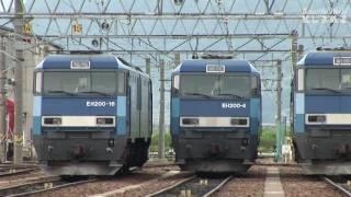 EF64重連（更新機）　単機回送　EH200,EF641000番台、EF64 篠ノ井派出 EF64重連貨物　HDV 472