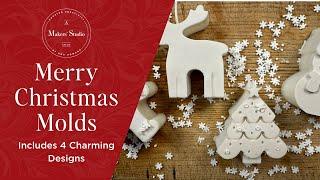 How to Create Adorable Holiday Crafts with the Merry Christmas Mold Set