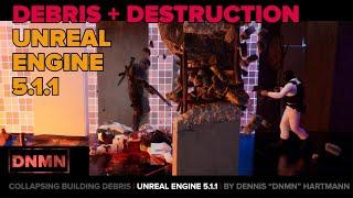 Destruction Debris in Unreal Engine 5 (Game is Work in Progress by DNMN)